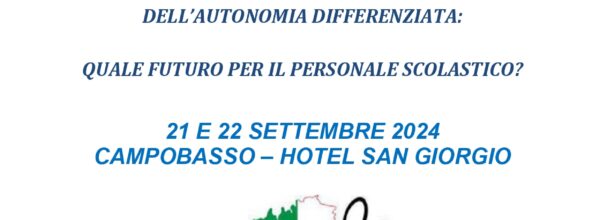 4^ CONGRESSO NAZIONALE FLP SCUOLA: 21 E 22 SETTEMBRE – CAMPOBASSO